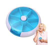 Pastillero semanal - Caja de píldora semanal portátil | Organizador de tabletas, estuche de viaje con diseño de tapa shut lids, fácil de abrir 7 días, organizador de vitamina AM PM