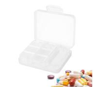 Pastillero semanal de 7 días, organizador de pastilleros de 7 días, organizador de pastilleros semanal, pequeño dispensador de píldoras, pastillero de viaje para medicamentos