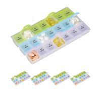 Pastillero semanal dispensador de pastillas ligero colorido organizador semanal