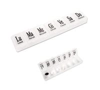 Pastillero semanal en italiano de 7 compartimentos, 7 días, organizador de medicina para pastillas, píldoras medicinales