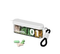 Pastillero semanal, organizador de 7 días 3 veces al día, estuche de viaje portátil, mini almacenamiento de medicamentos, contenedor desmontable para tabletas, para suplemento diario