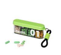 Pastillero semanal, organizador de 7 días 3 veces al día, estuche de viaje portátil, mini almacenamiento de medicamentos, contenedor desmontable para tabletas, para suplemento diario