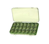 Pastillero semanal para 7 días con 21 compartimentos, contenedor portátil para medicamentos para uso diario, color verde