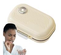 Pastillero semanal, pastillero semanal, kit de medicamentos portátil con 7 compartimentos, dispensador de píldoras con tapa de gran capacidad con grabadora rotativa para mochila, bolsa