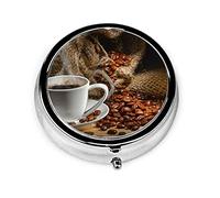 Pastillero Taste Of Life Pastillero Para Monedero Pequeño Organizador De Pastillas De Forma Redonda De Viaje Lindo