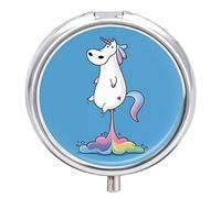 Pastillero Unicornio Lindo Divertido Lindo Pastillero Diario Pastillero Organizador 3 Compartimentos