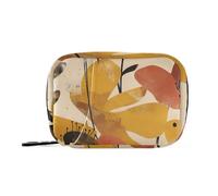 Pastilleros con ilustraciones de arte abstracto, diseño de flores, bolsa médica, con compartimentos desmontables, organizadores de pastilleros acoplables