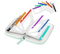 Pastilleros - Contenedor impermeable para masticar | con 14 compartimentos con cremallera reutilizable para pastillas, para ancianos, niños, mujeres, hogar, , oficina, mañana, tarde, noche