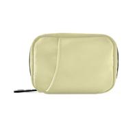 Pastilleros de viaje con diseño de vara dorada pálida para 7 días, organizador semanal de vitaminas con cremallera