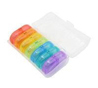 Pastilleros Organizadores 7 Días 2 Veces Al Día, AM PM Caja De Medicina Diaria Organizador De Pastillas Portátil Para Vitaminas Y Medicamentos, Diseño A Prueba De Fugas, Colorido