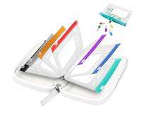 Pastilleros para viajes - Contenedor impermeable para masticar, con 14 compartimentos con cremallera, reutilizables, para la mañana, tarde, diario, semanal, noche, diario, ancianos, hombres, nevera