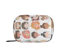 Pastilleros personalizados con bonitos personajes de dibujos animados para viajes, reutilizables con compartimentos desmontables, organizadores reutilizables para bolso