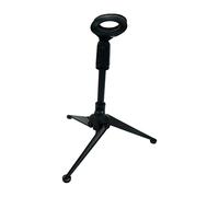 Pastlla Soporte de micrófono de escritorio portátil plegable trípode desmontable altura ajustable micrófono soporte para cantar, hablar, escenario, boda, actividades al aire libre