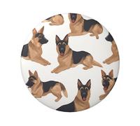 Pastor Alemán, 1 unidad, insignias redondas de 2.4 pulgadas, kit de botones de metal personalizado para fotos, suministros de manualidades, proyectos de fiesta de bricolaje, talla única, No es una