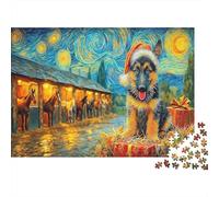 Pastor alemán 1000 Pieza S Rompecabezas Clásicos Adultos Niños Difícil Imposible Decoración De Paredes Regalo 70x50cm/1000pcs