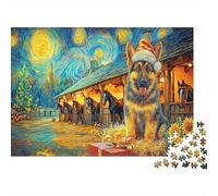 Pastor alemán 1000 Pieza S Rompecabezas Clásicos Adultos Niños Difícil Imposible Decoración De Paredes Regalo 52x38cm/1000pcs
