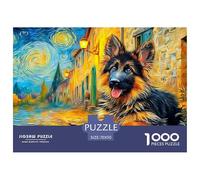 Pastor alemán 1000 Piezas Adultos Puzzle Clásicos Regalo DecoracióN Familiar Juego Desafiante 70x50cm/1000pcs