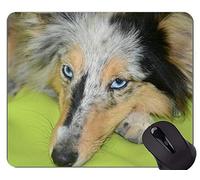 Pastor alemán Amante Divertido del Perro Alfombrillas de ratón, Alfombrilla de ratón para Perros con Bordes cosidos