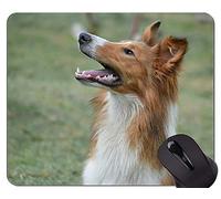 Pastor alemán Amante Divertido del Perro Alfombrillas de ratón, Collie Alfombrilla de ratón con Bordes cosidos