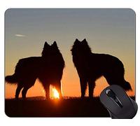 Pastor alemán Amante Divertido del Perro Alfombrillas de ratón, Perros Antideslizante Base de Goma Alfombrilla de ratón