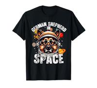 Pastor Alemán Amante Espacio Diseño Divertido Pastor Alemán Camiseta