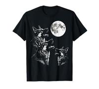 Pastor Alemán Aullando A La Luna Camiseta