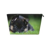 Pastor Alemán Cachorro Mascotas Césped Bokeh Perros, Bolsa de artículos de tocador Bolsa de Maquillaje Bolsa de cosméticos Bolsa de artículos de tocador de Viaje portátil