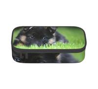 Pastor Alemán Cachorro Mascotas Césped Bokeh Perros, Estuche para lápices, Estuche para lápices Estuche para lápices de Gran Capacidad Estuche para cosméticos