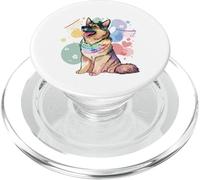 Pastor Alemán Colorido Pop Art Tie Dye Acuarela Niños PopSockets PopGrip para MagSafe