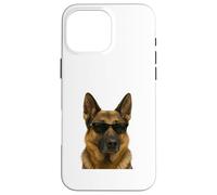 Pastor alemán con Gafas de Sol Cool Dog Graphic Pet Lovers Carcasa para iPhone 16 Pro MAX