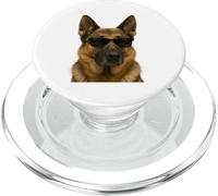 Pastor alemán con Gafas de Sol Cool Dog Graphic Pet Lovers PopSockets PopGrip para MagSafe
