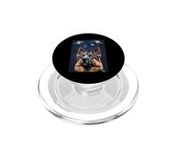 Pastor alemán de Peluche ovnis extraño Perro Pastor alemán PopSockets PopGrip para MagSafe
