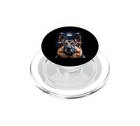 Pastor alemán de Peluche ovnis extraño Perro Pastor alemán PopSockets PopGrip para MagSafe