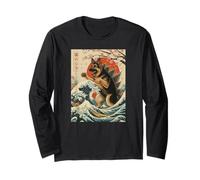 Pastor Alemán Estilo Ukiyo-e Arte Japonés Diseño Manga Larga