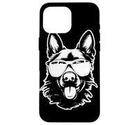 Pastor alemán Gafas de Sol Mascota Carcasa para iPhone 16 Pro MAX
