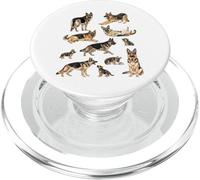 Pastor Alemán Hombres Amante de los Perros Día del Padre GSD Perro Alsaciano PopSockets PopGrip para MagSafe