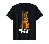 Pastor Alemán I Do What I Want Dog Attitude Cool Camiseta
