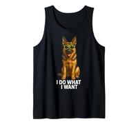 Pastor Alemán I Do What I Want Dog Attitude Cool Camiseta sin Mangas