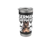 Pastor Alemán Mamá Era Perro Vaso térmico de acero inoxidable de doble pared