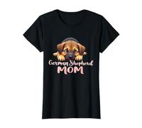 Pastor Alemán Mamá Perro Pastor Alemán Mamá Lindo Cachorro Camiseta