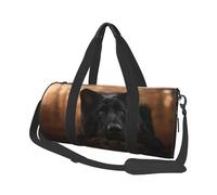 Pastor Alemán Negro Bokeh Otoño Alemán, Bolsa de Viaje de Gran Capacidad, Bolso Redondo, Bolsa de Viaje Deportiva, Bolsa de Mano, Bolsa de Fitness