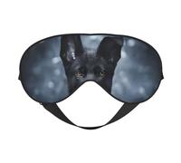 Pastor Alemán Negro Cachorro Pastor Alemán, Cubreojos completos Antifaz bloqueador de luz Antifaz para dormir Antifaz suave con los ojos vendados Noche