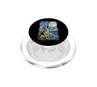 Pastor Alemán Noche Estrellada Aullido PopSockets PopGrip para MagSafe