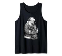 Pastor Alemán Papá Noel Navidad Perro Amante Camiseta sin Mangas