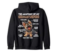 Pastor Alemán Paseo del Perro T Amante De Los Perros Pastor Sudadera con Capucha