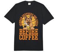 Pastor Alemán Perro Amante Antes de Mascota Café Pastor Alemán Comfort Colors Adult Heavyweight T-Shirt