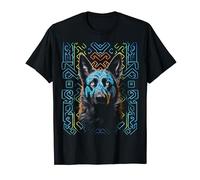 Pastor Alemán Perro Mandala Pet Art Gráfico Pastor Alemán Camiseta