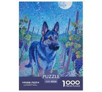 Pastor alemán Puzzle 1000 Piezas Entretenimiento Creativo Regalo Diversión Obra De Arte Rompecabezas Juguetes Desafiantes Adultos Y Niños A Partir De 12 Años 38x26cm/1000pcs