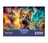 Pastor alemán Puzzle 1000 Piezas, Juego Educativo, Desafío, para Adultos Y Niños Mayores De 12 Años Un Rompecabezas Desafiante - Decoración del Hogar 70x50cm/1000pcs