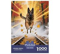 Pastor alemán Puzzle 1000 Piezas para Entretenimiento Creativo Clásicos Regalos Decoración del Rompecabezas Juguetes Desafiantes Adultos Y Niños A Partir De 12 Años 70x50cm/1000pcs